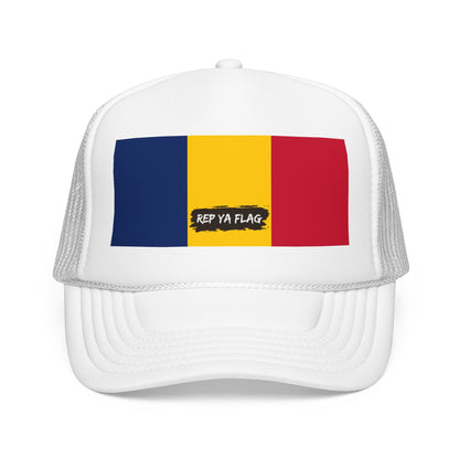 Chad Flag Foam Trucker Hat | Chadian Pride Snapback Cap | Rep Ya Flag