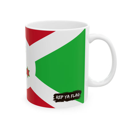 Burundi Flag Coffee Tea Mug 11oz 15oz | Rep Ya Flag Ceramic Mug