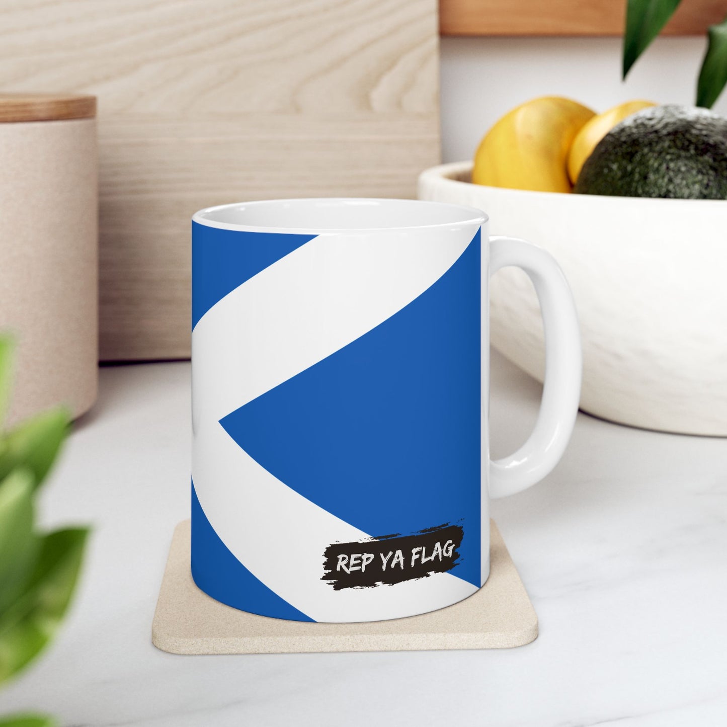Scotland Flag Coffee Tea Mug 11oz 15oz | Rep Ya Flag Ceramic Mug