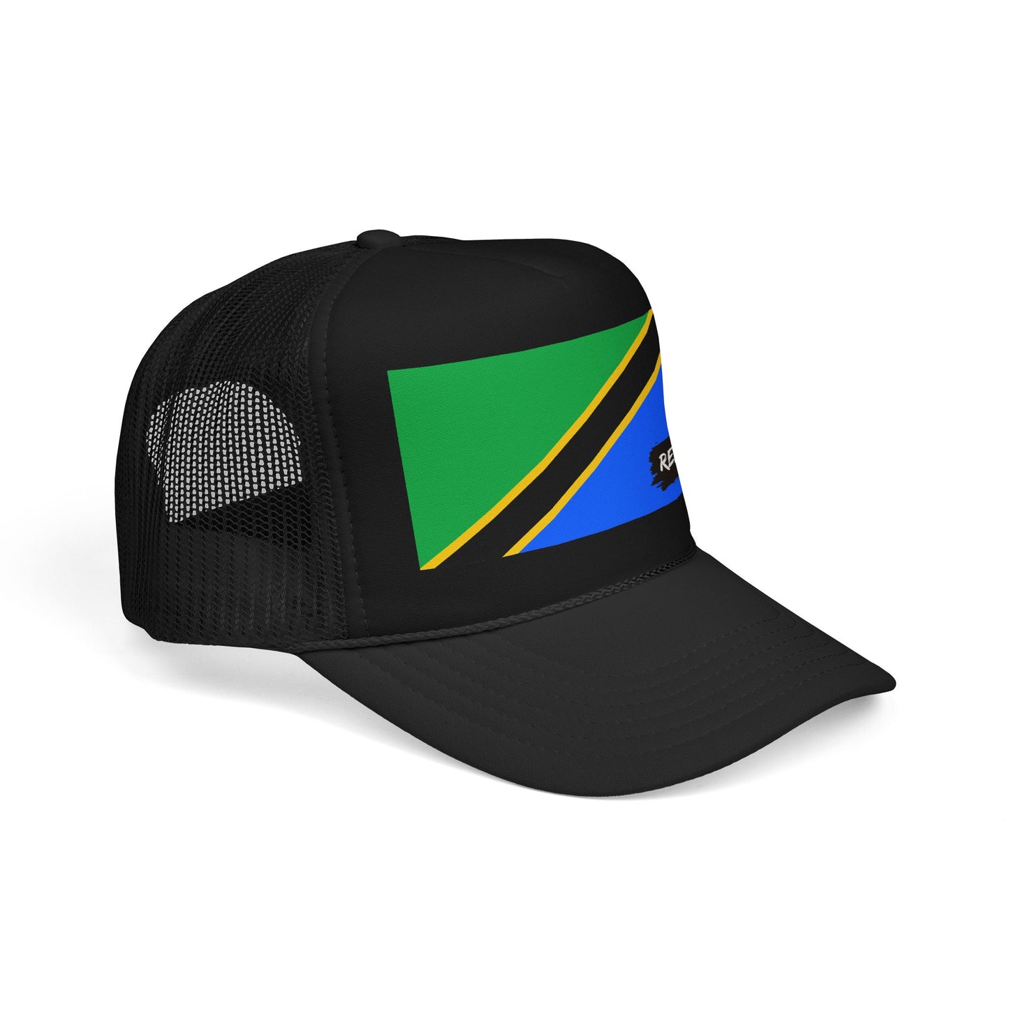 Tanzania Flag Foam Trucker Hat | Rep Ya Flag design
