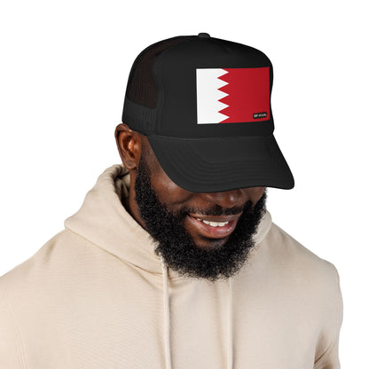 Bahrain Flag Foam Trucker Hat | Bahraini Pride Snapback Cap | Rep Ya Flag