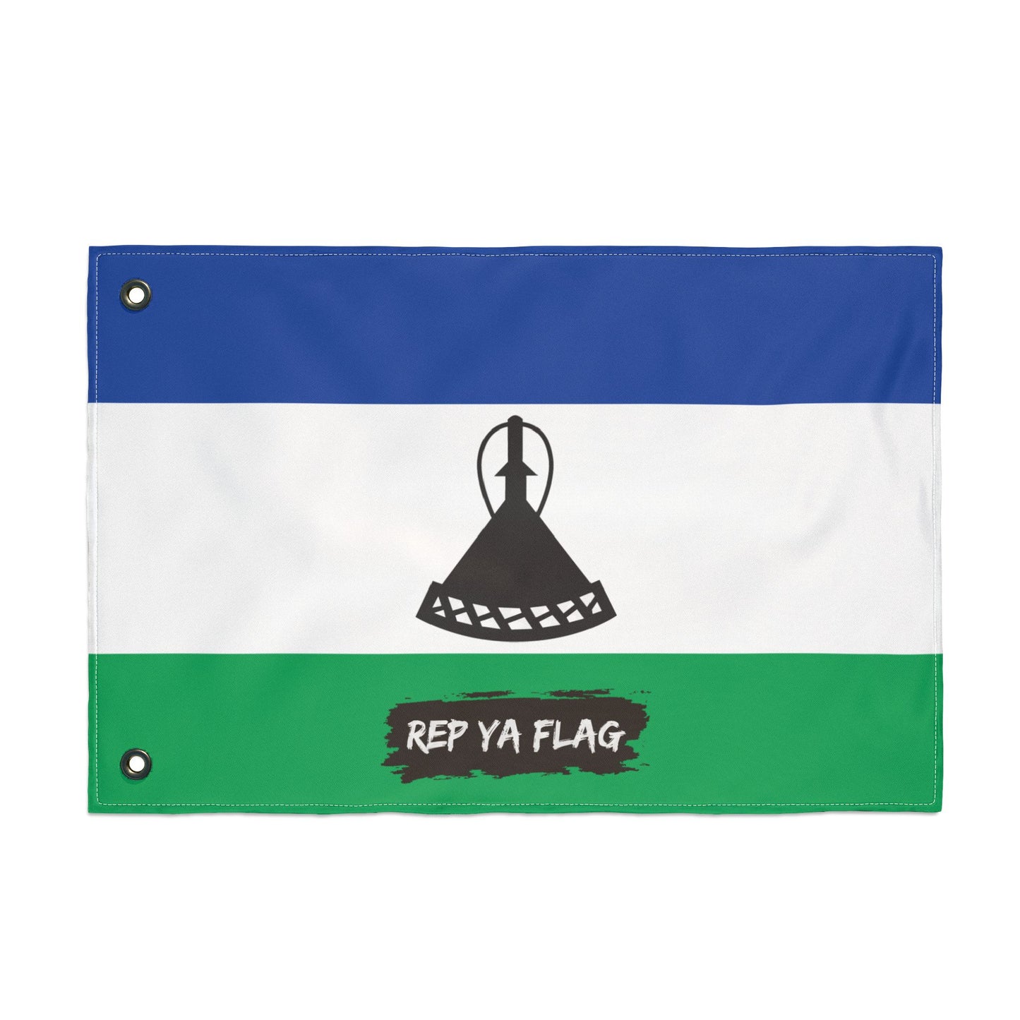 Lesotho Flag Garden Banner | Double Sided Outdoor Flag | Rep Ya Flag