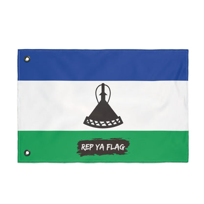 Lesotho Flag Garden Banner | Double Sided Outdoor Flag | Rep Ya Flag