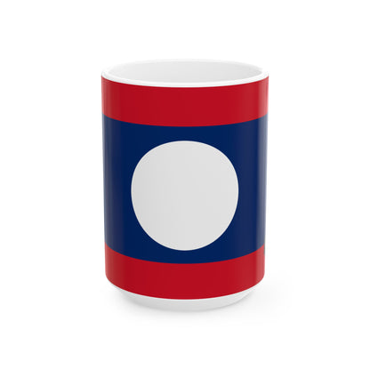Laos Flag Coffee Tea Mug 11oz 15oz | Rep Ya Flag Ceramic Mug
