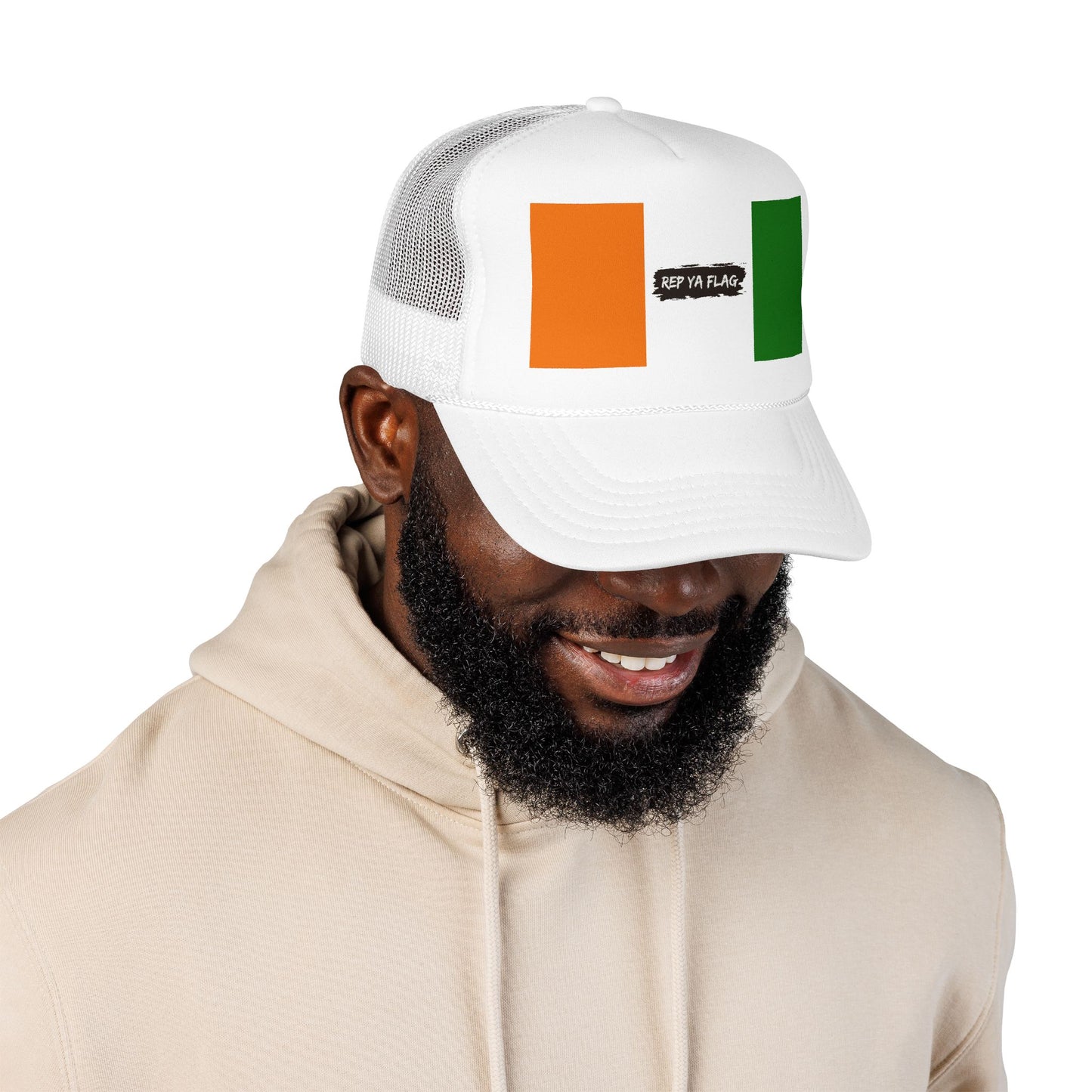 Côte d'Ivoire (Ivory Coast) Flag Foam Trucker Hat | Ivorian Pride Snapback Cap | Rep Ya Flag