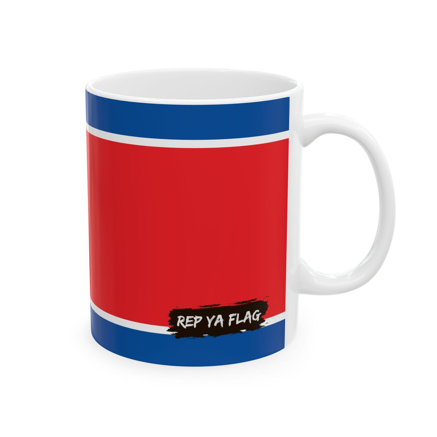 North Korea Flag Coffee Tea Mug 11oz 15oz | Rep Ya Flag Ceramic Mug