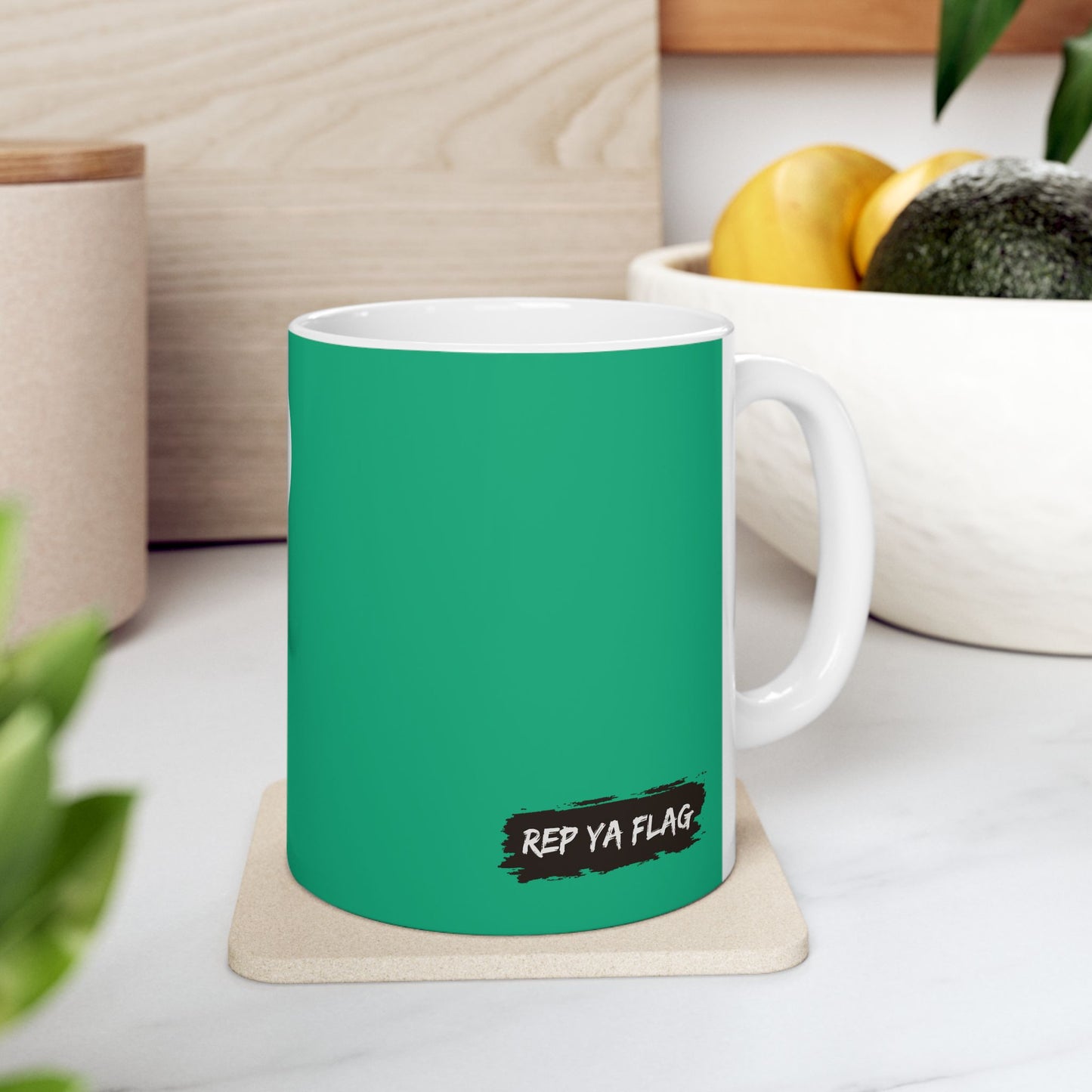 Turkmenistan Flag Coffee Tea Mug 11oz 15oz | Rep Ya Flag Ceramic Mug