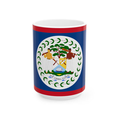 Belize Flag Coffee Mug | Belizean Pride Ceramic Tea Mug 11oz & 15oz | Rep Ya Flag