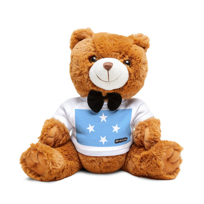 Micronesia Flag Teddy Bear | Micronesian Heritage Plush Gift | Cultural Keepsake | Baby Gift Stuffed Animal