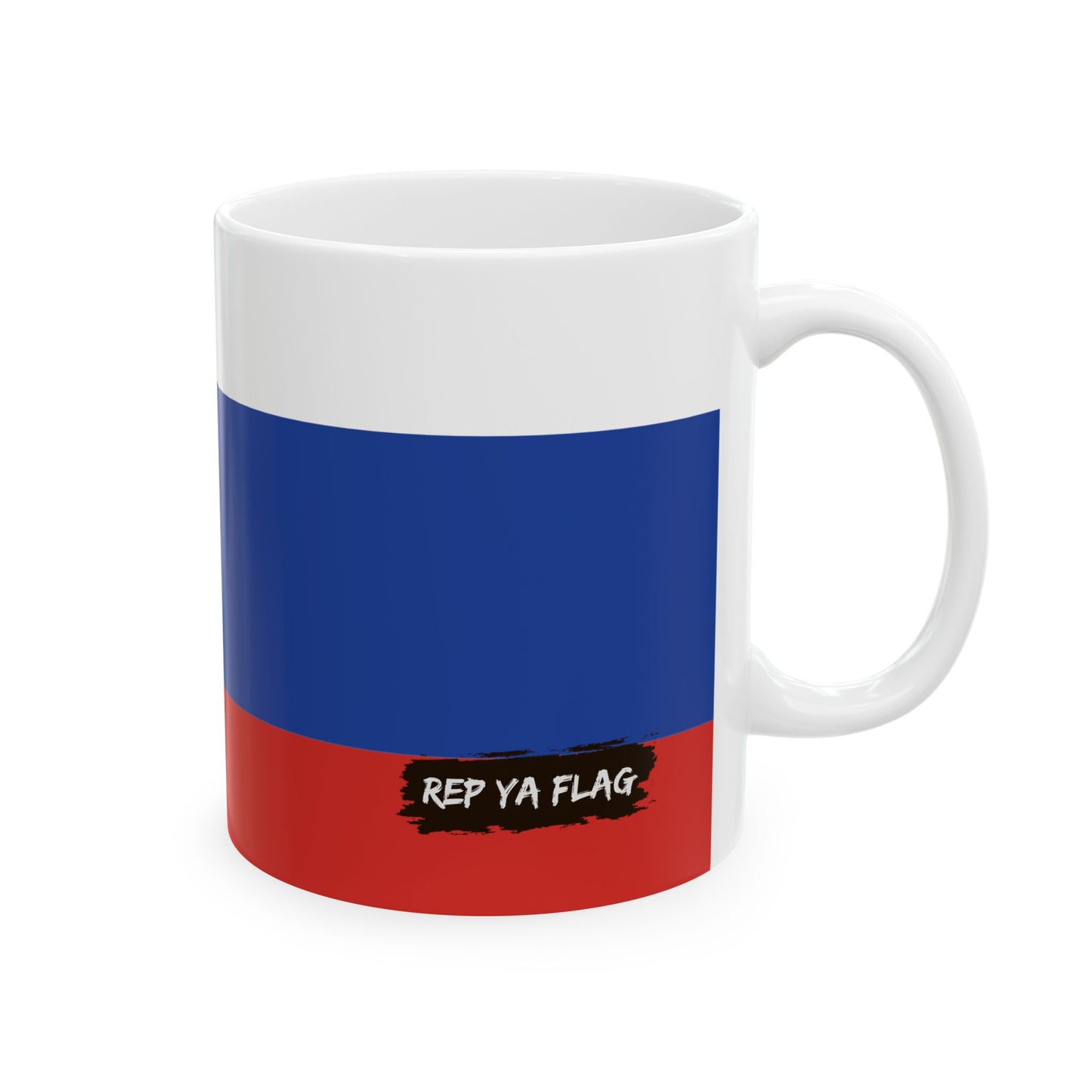 Russia Flag Coffee Tea Mug 11oz 15oz | Rep Ya Flag Ceramic Mug