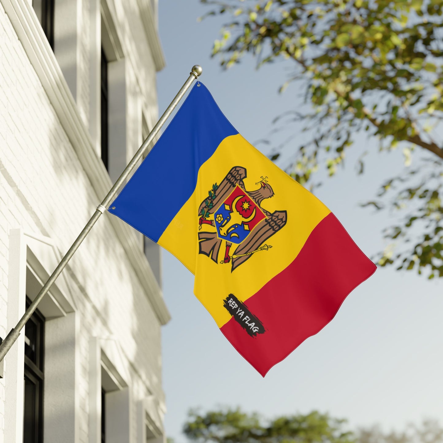 Moldova Flag Garden Banner | Double Sided Outdoor Flag | Rep Ya Flag