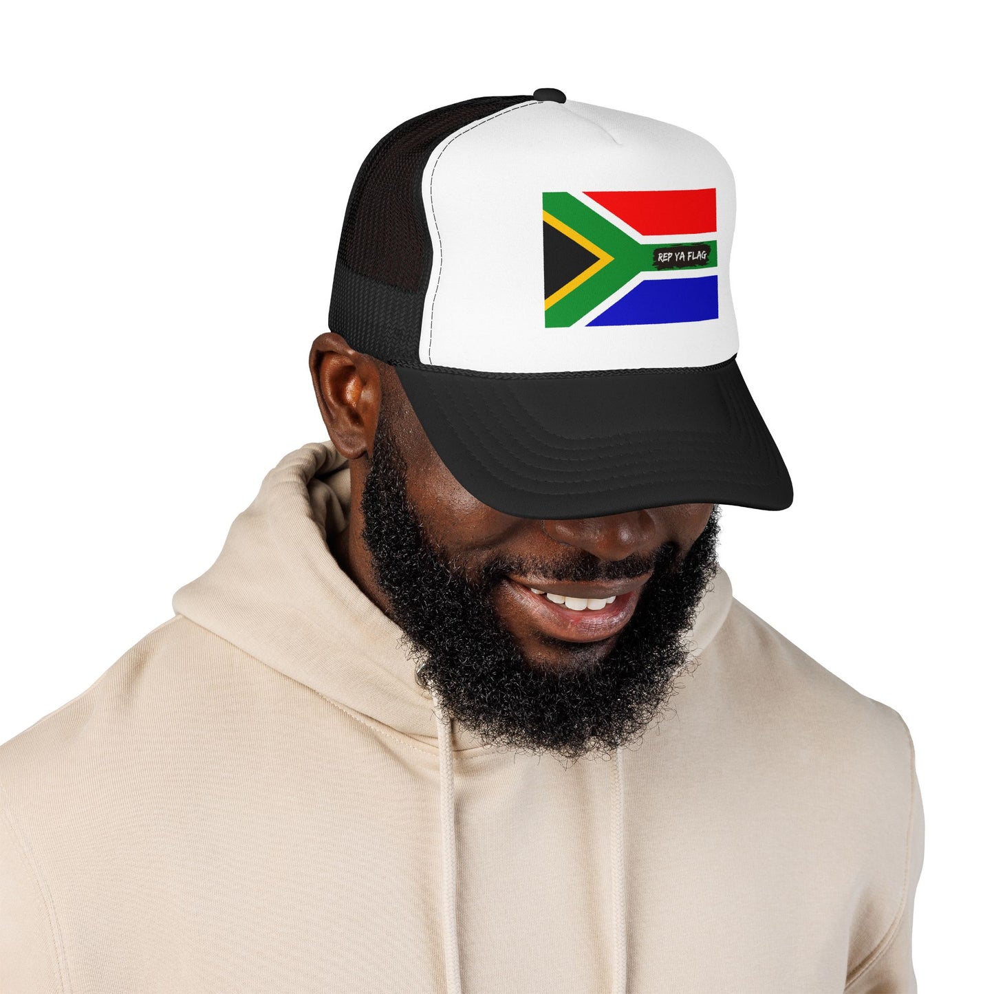 South Africa Flag Foam Trucker Hat | South African Heritage Snapback Cap | Rep Ya Flag