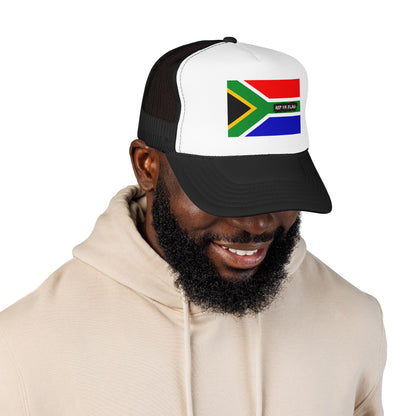 South Africa Flag Foam Trucker Hat | South African Heritage Snapback Cap | Rep Ya Flag
