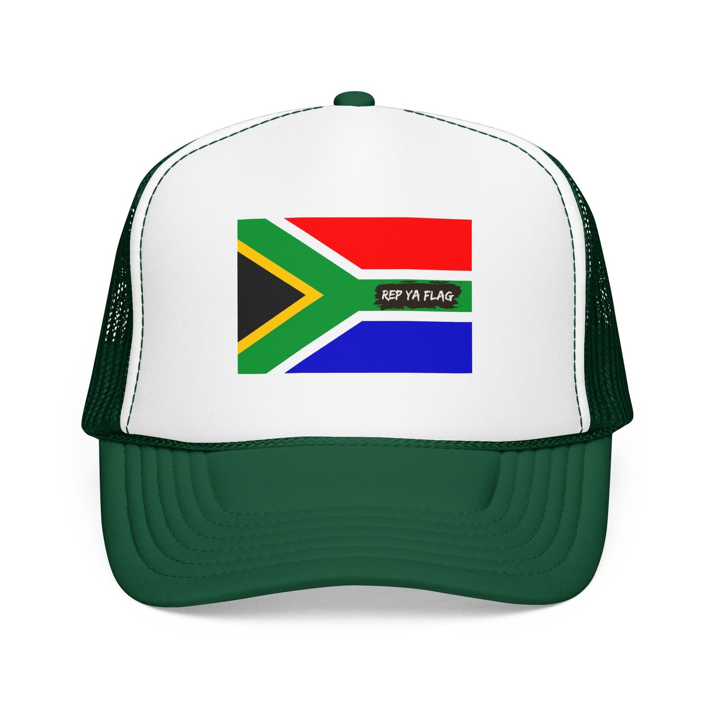 South Africa Flag Foam Trucker Hat | South African Heritage Snapback Cap | Rep Ya Flag