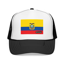 Ecuador Flag Foam Trucker Hat | Ecuadorian Pride Snapback Cap | Rep Ya Flag