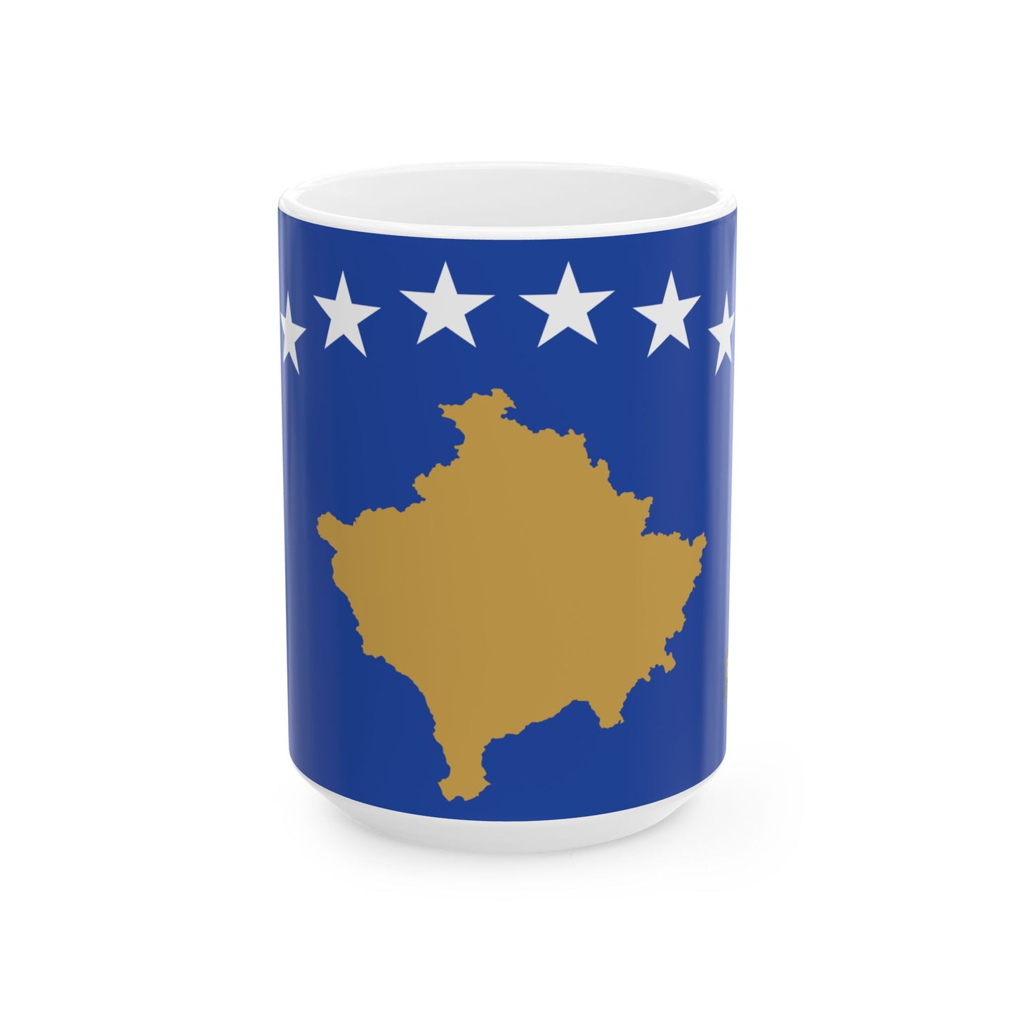 Kosovo Flag Coffee Tea Mug 11oz 15oz | Rep Ya Flag Ceramic Mug