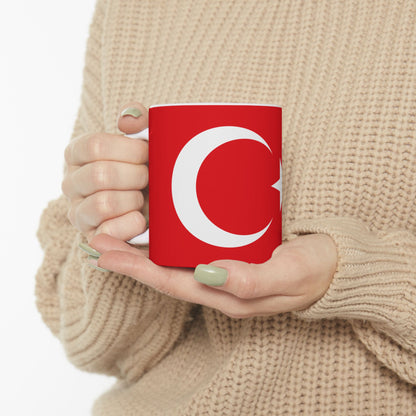 Turkey Flag Coffee Tea Mug 11oz 15oz | Rep Ya Flag Ceramic Mug