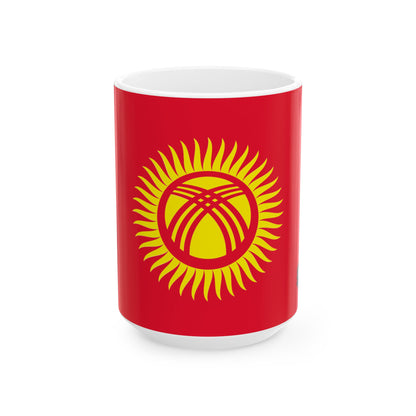 Kyrgyzstan Flag Coffee Tea Mug 11oz 15oz | Rep Ya Flag Ceramic Mug