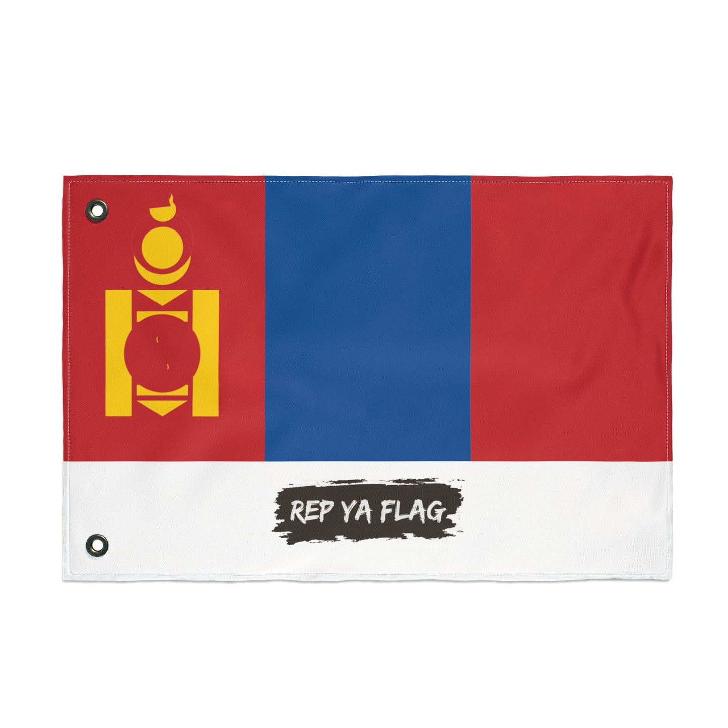 Mongolia Flag Garden Banner | Double Sided Outdoor Flag | Rep Ya Flag