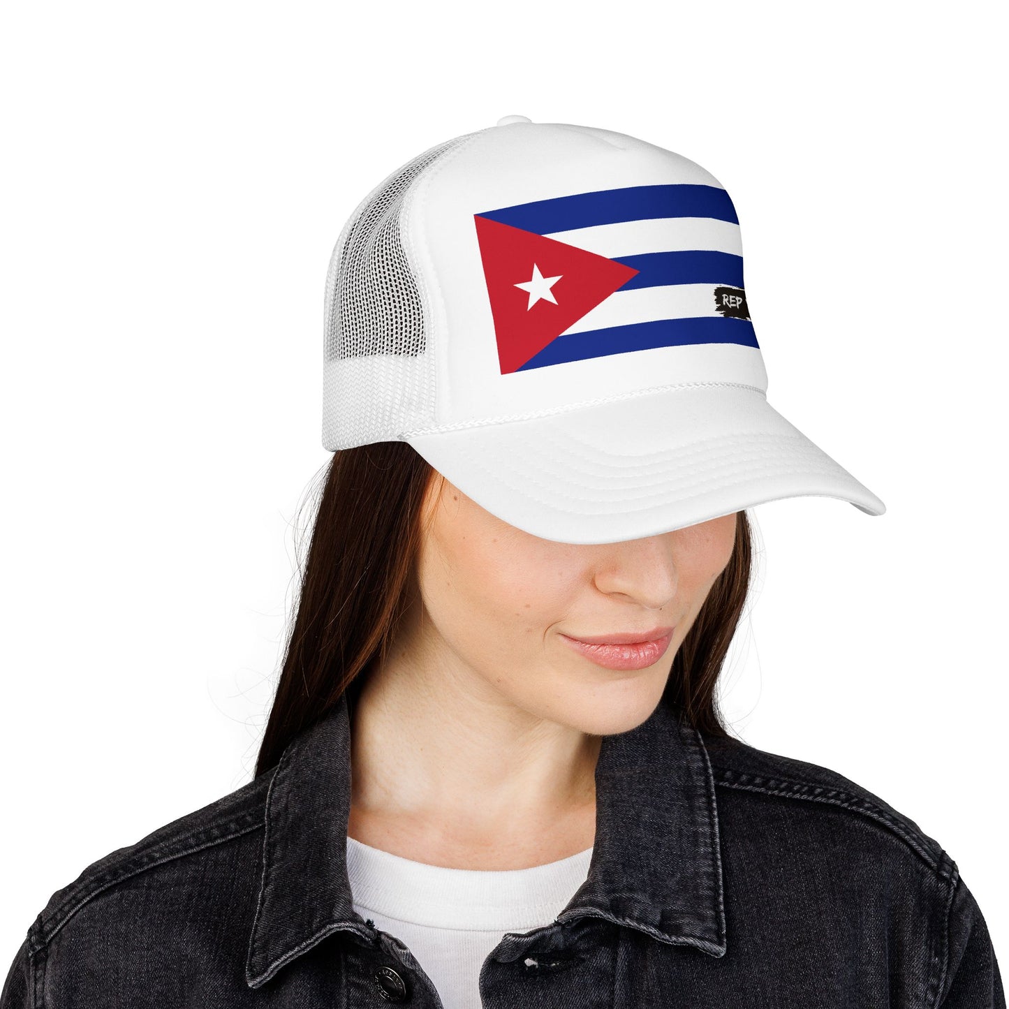 Cuba Flag Foam Trucker Hat | Cuban Pride Snapback Cap | Rep Ya Flag