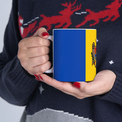 Moldova Flag Coffee Tea Mug 11oz 15oz | Rep Ya Flag Ceramic Mug