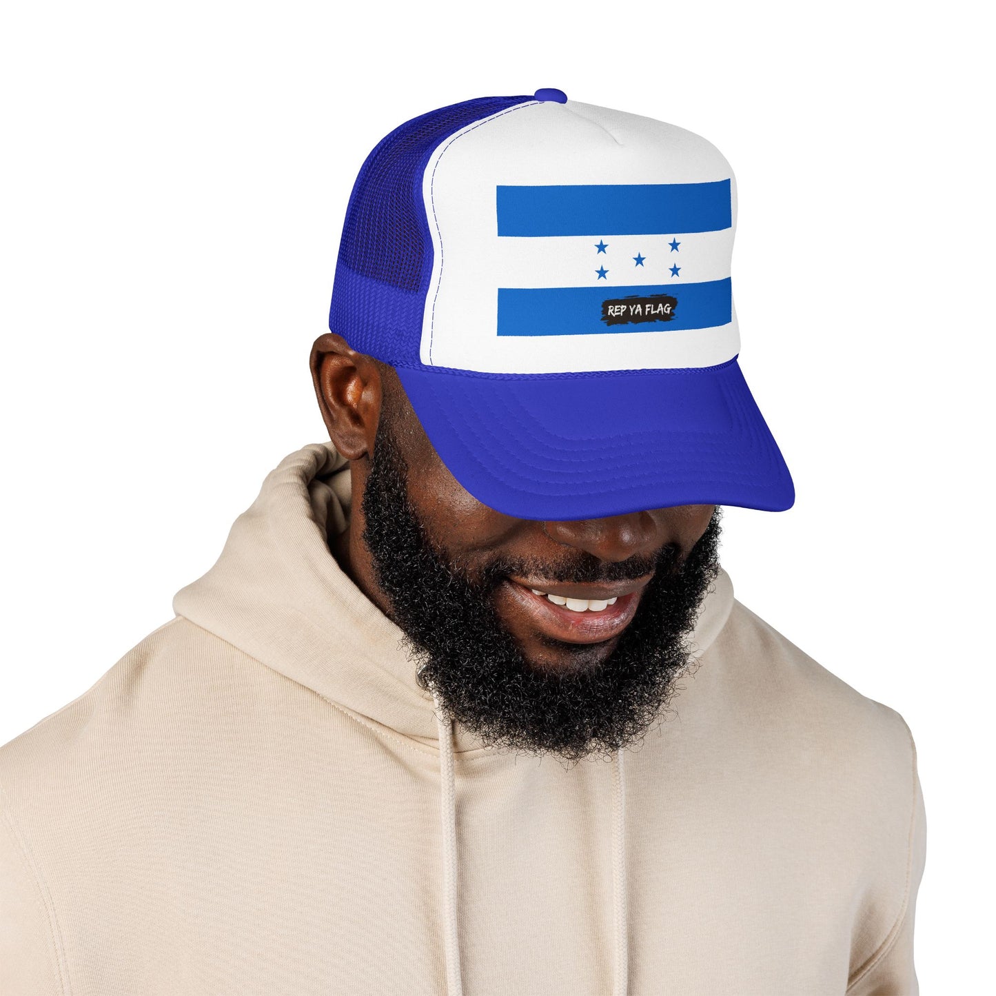 Honduras Flag Foam Trucker Hat | Honduran Pride Snapback Cap | Rep Ya Flag