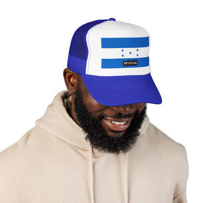 Honduras Flag Foam Trucker Hat | Honduran Pride Snapback Cap | Rep Ya Flag