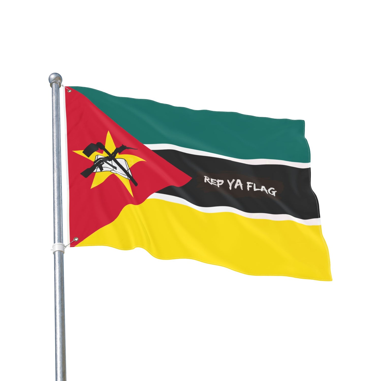 Mozambique Flag Garden Banner | Double Sided Outdoor Flag | Rep Ya Flag