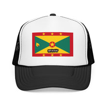 Grenada Flag Foam Trucker Hat | Grenadian Pride Snapback Cap | Rep Ya Flag