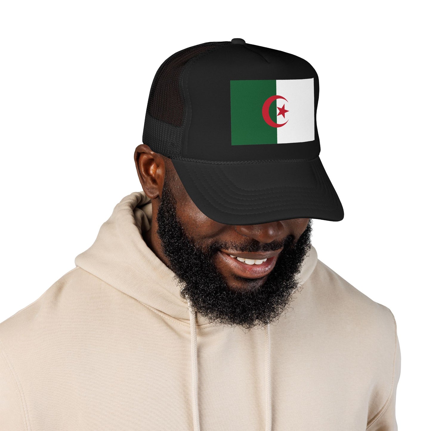Algeria Flag Foam Trucker Hat | Algerian Pride Snapback Cap | Rep Ya Flag