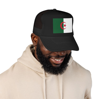 Algeria Flag Foam Trucker Hat | Algerian Pride Snapback Cap | Rep Ya Flag