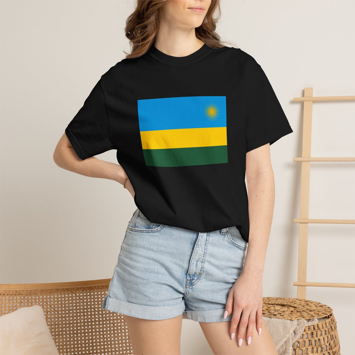 Rwanda Flag T Shirt | Rwandan Heritage Shirt S–4XL | Rep Ya Flag