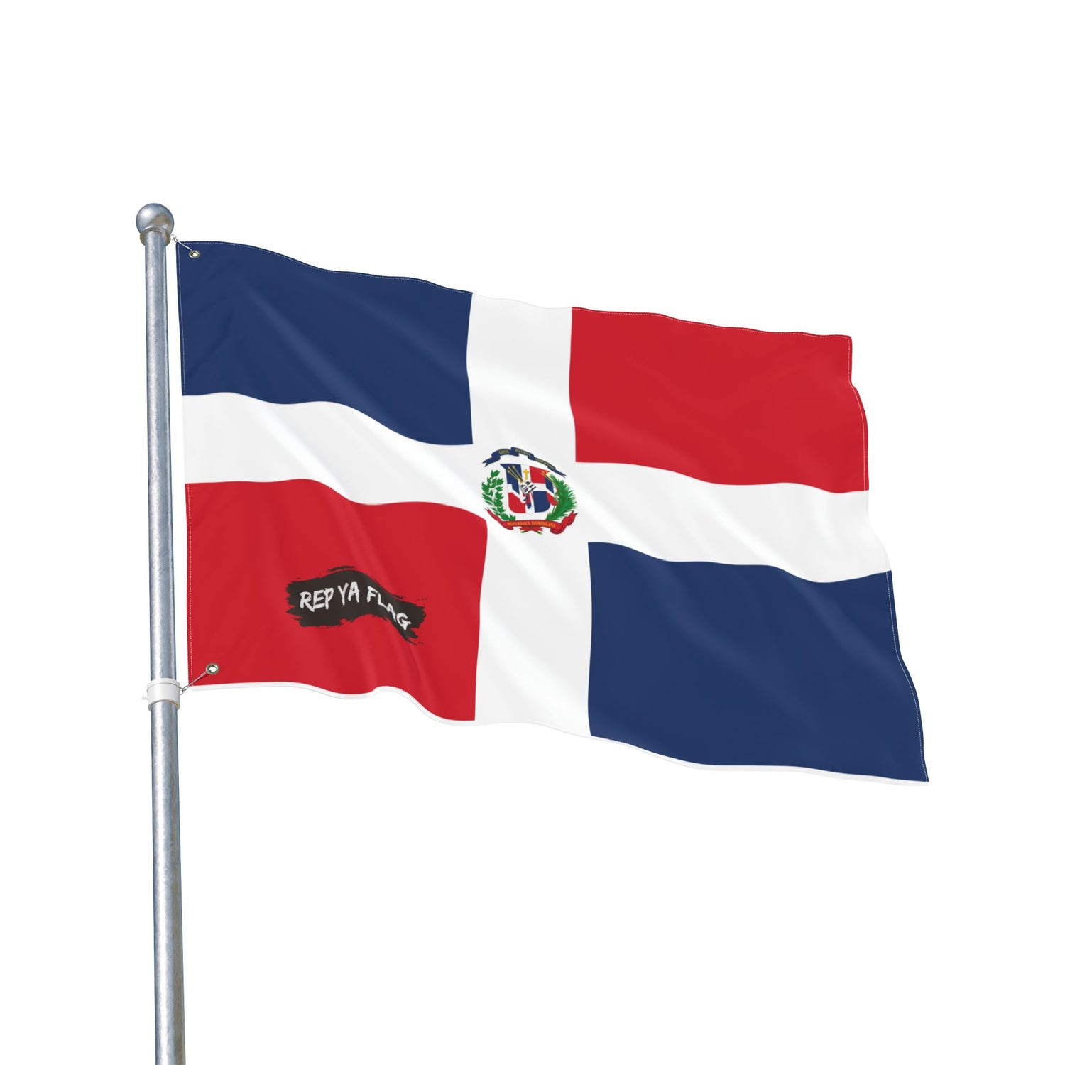 Dominican Republic Flag Garden Banner | Double Sided Outdoor Flag | Rep Ya Flag