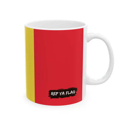 Belgium Flag Coffee Mug | Belgian Pride Ceramic Tea Mug 11oz & 15oz | Rep Ya Flag