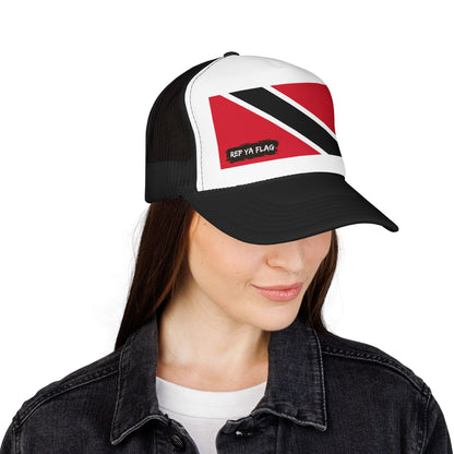 Trinidad and Tobago Flag Foam Trucker Hat | Rep Ya Flag design