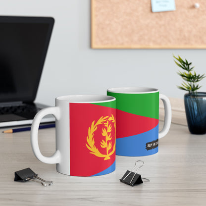 Eritrea Flag Coffee Tea Mug 11oz 15oz | Rep Ya Flag Ceramic Mug