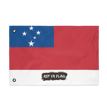 Samoa Flag Garden Banner | Double Sided Outdoor Flag | Rep Ya Flag