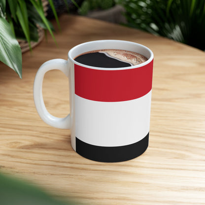 Yemen Flag Mug Ceramic Coffee Cup | 11oz 15oz | Rep Ya Flag