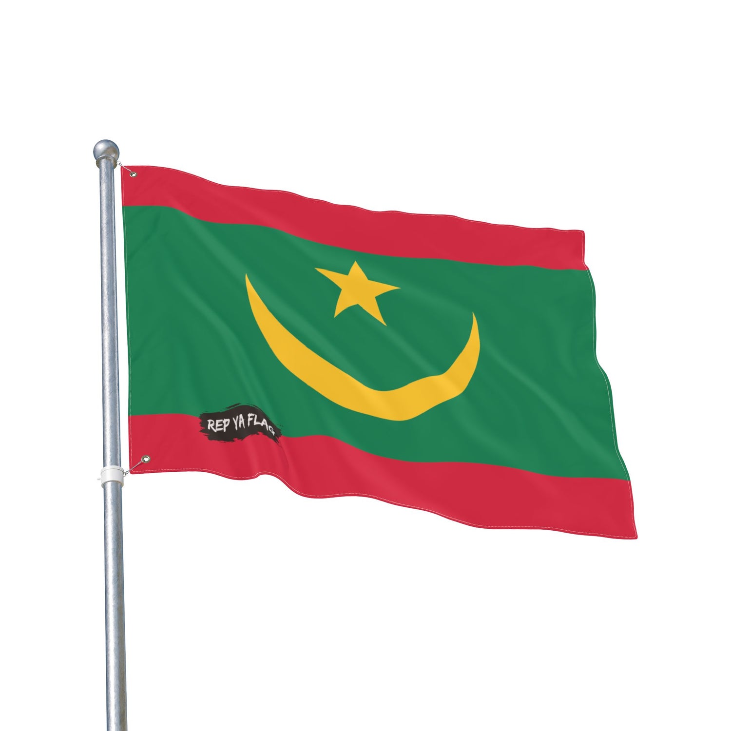 Mauritania Flag Garden Banner | Double Sided Outdoor Flag | Rep Ya Flag