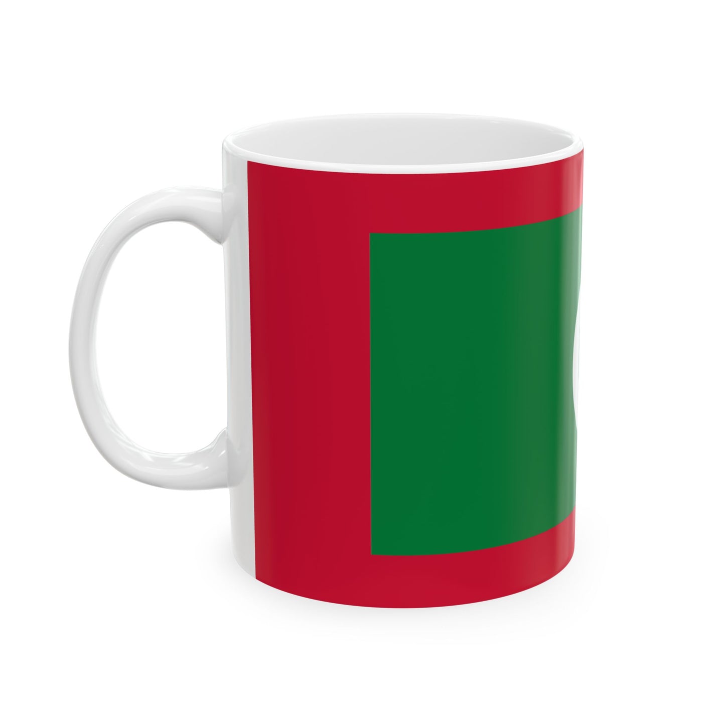 Maldives Flag Coffee Tea Mug 11oz 15oz | Rep Ya Flag Ceramic Mug