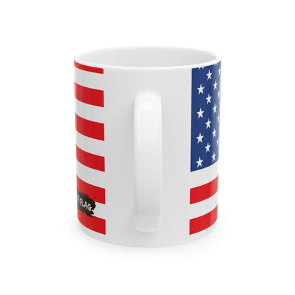 United States of America Flag Coffee Tea Mug 11oz 15oz | Rep Ya Flag Ceramic Mug