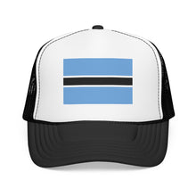 Botswana Flag Foam Trucker Hat | Botswana Pride Snapback Cap | Rep Ya Flag