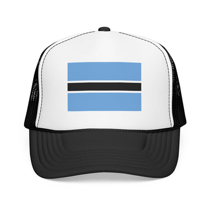 Botswana Flag Foam Trucker Hat | Botswana Pride Snapback Cap | Rep Ya Flag
