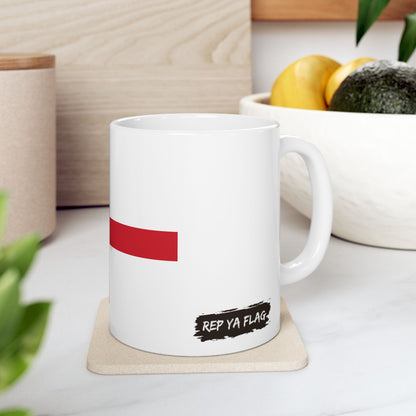 England Flag Coffee Tea Mug 11oz 15oz | Rep Ya Flag Ceramic Mug