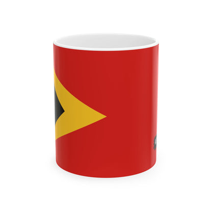 Timor-Leste Flag Coffee Tea Mug 11oz 15oz | Rep Ya Flag Ceramic Mug