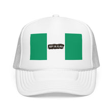 Nigeria Flag Foam Trucker Hat | Nigerian Pride Snapback Cap | Rep Ya Flag