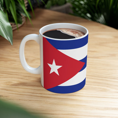 Cuba Flag Coffee Tea Mug 11oz 15oz | Rep Ya Flag Ceramic Mug