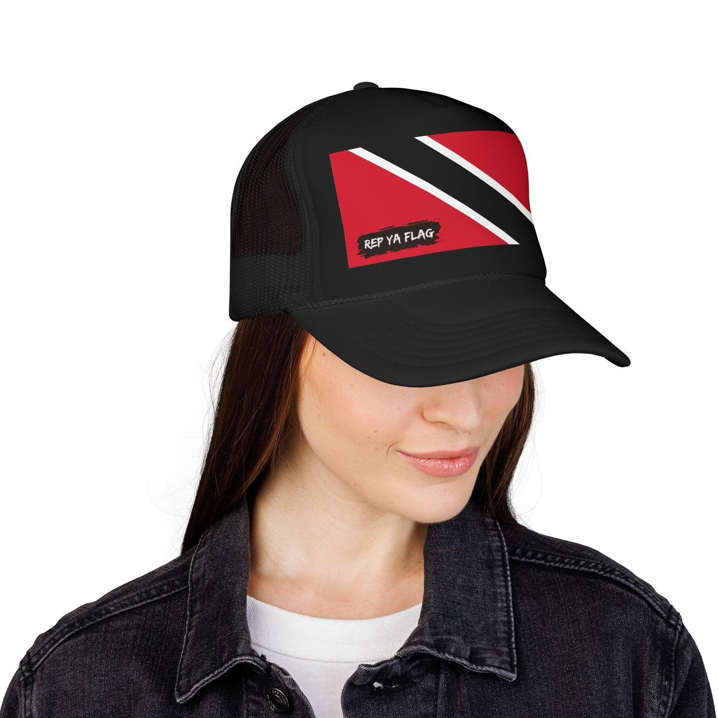 Trinidad and Tobago Flag Foam Trucker Hat | Rep Ya Flag design