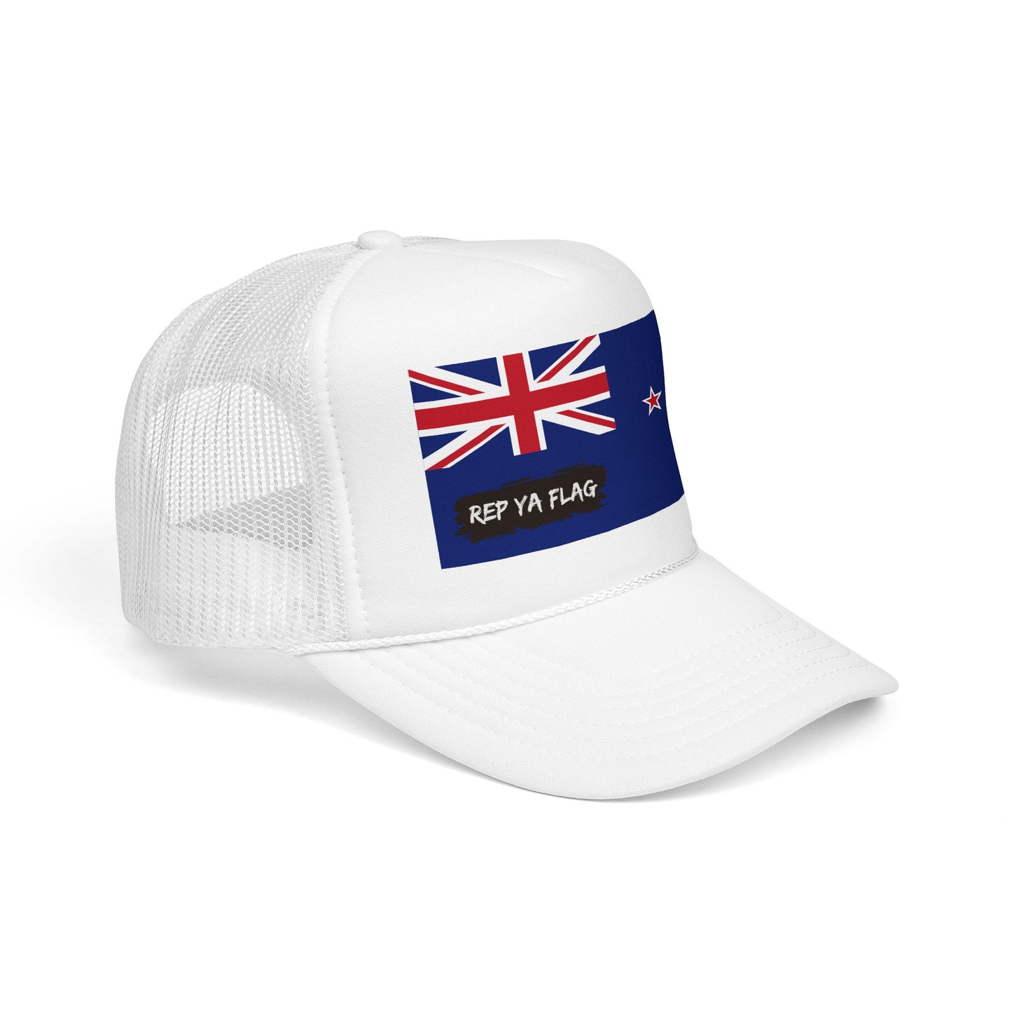 New Zealand Flag Foam Trucker Hat | Kiwi Pride Snapback Cap | Rep Ya Flag