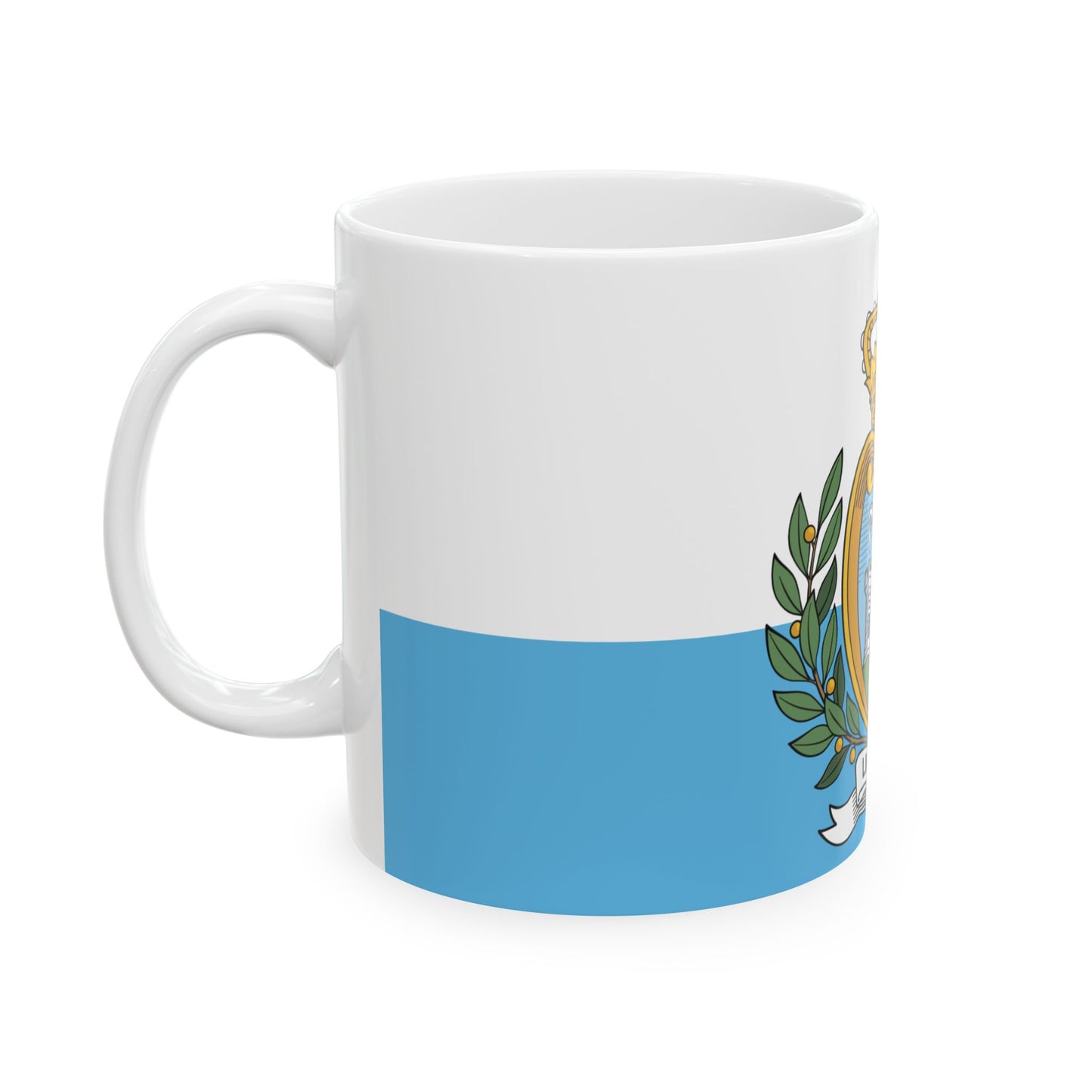 San Marino Flag Coffee Tea Mug 11oz 15oz | Rep Ya Flag Ceramic Mug
